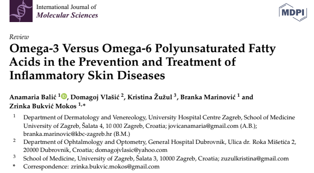 Omega-3 Versus Omega-6 Polyunsaturated Fatty Acids in the Prevention and Treatment of Inflammatory Skin Diseases