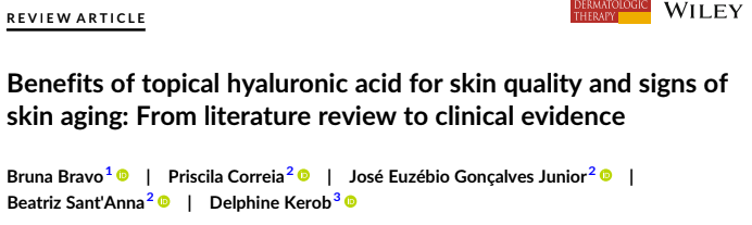 Benefits of topical hyaluronic acid for skin quality and signs of skin aging: From literature review to clinical evidence