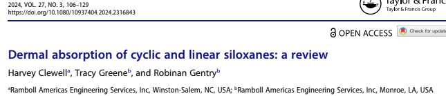 Dermal absorption of cyclic and linear siloxanes: a review