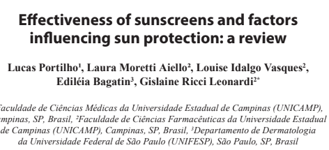 Effectiveness of sunscreens and factors influencing sun protection: a review