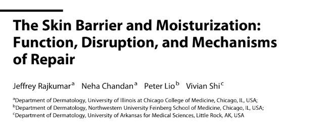 The Skin Barrier and Moisturization: Function, Disruption, and Mechanisms of Repair