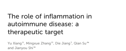 The role of inflammation in autoimmune disease: a therapeutic target