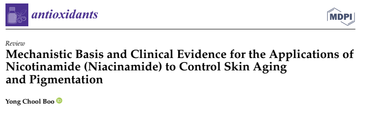 Mechanistic Basis and Clinical Evidence for the Applications of Nicotinamide (Niacinamide) to Control Skin Aging and Pigmentation